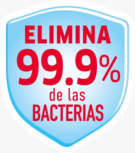Elimina 99.9 % de las bacterias